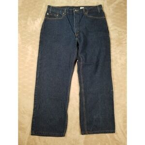 VTG Levi's 505 Jeans Tag‎ 38x30 Fits 36x37 Dark Wash Regular Fit Straight Leg